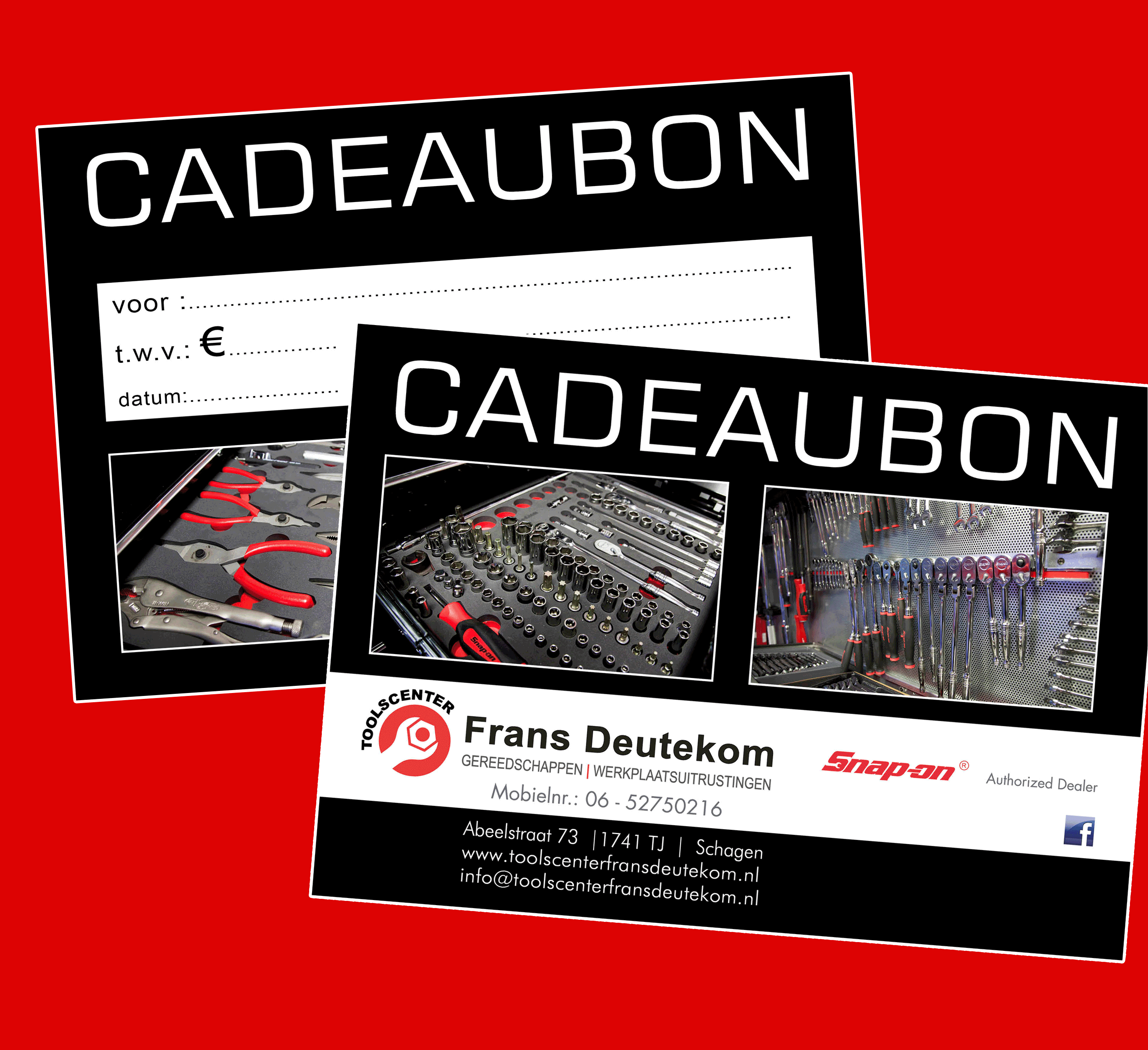 Vanaf nu ook cadeaubonnen verkrijgbaar bij Toolscenter Frans Deutekom!
