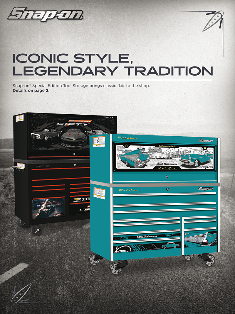  Snap-on introduceert General Motors Camaro en Bel Air Special Edition Tool Storages
