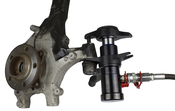 Wallmek hydraulische kogeltrekker perst stuurkogels en fuseekogels eenvoudig los