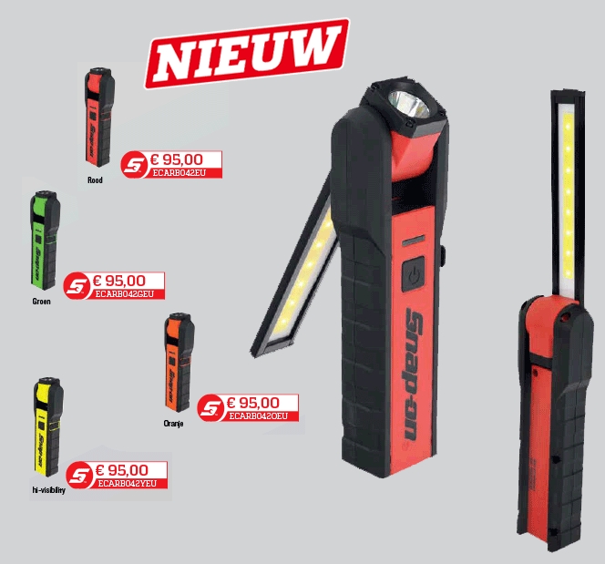 400 LUMEN DUNNE UITKLAPBARE, DRAADLOZE LOOPLAMP