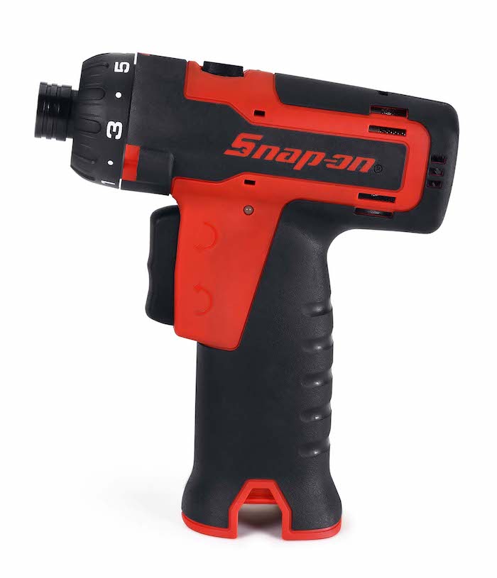 Snap-on microlithium accubit schroefmachine speciaal ontworpen voor gebruik in de werkplaats  