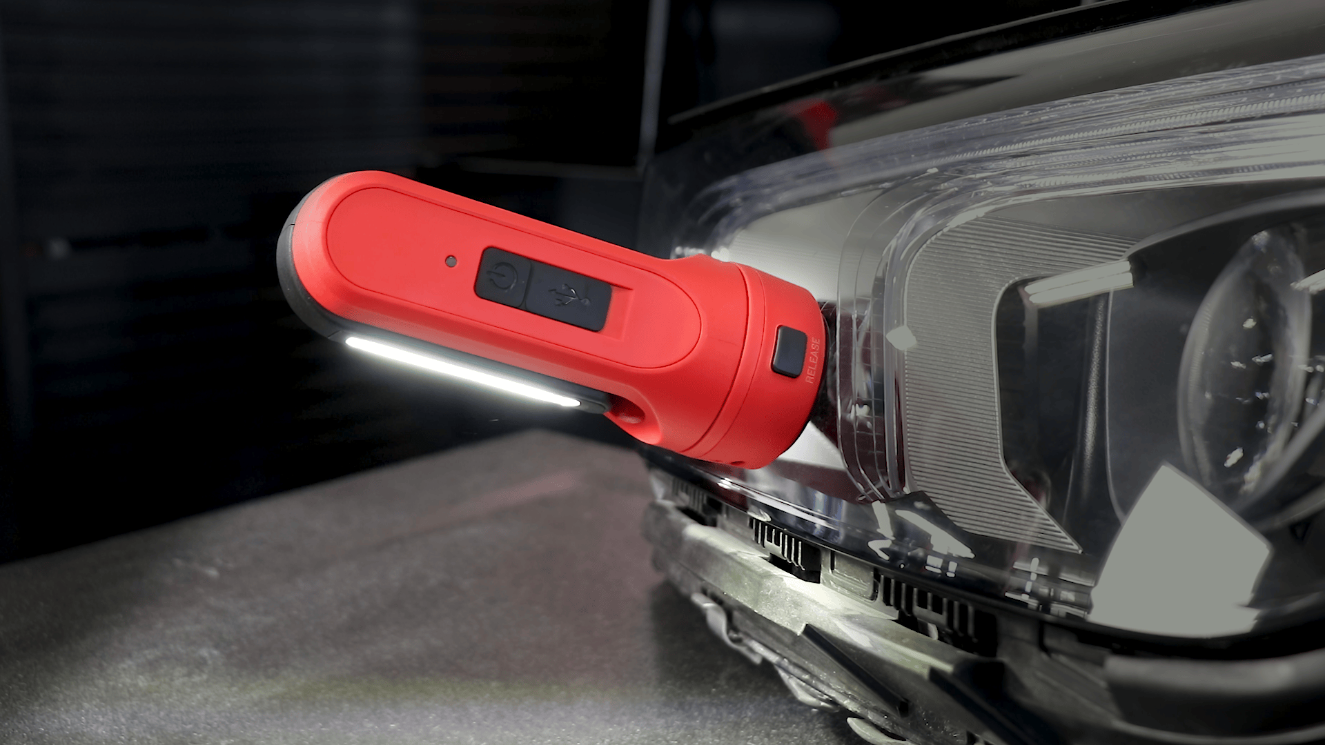 Draadloze accuwerklamp met slimme vacuümbevestiging