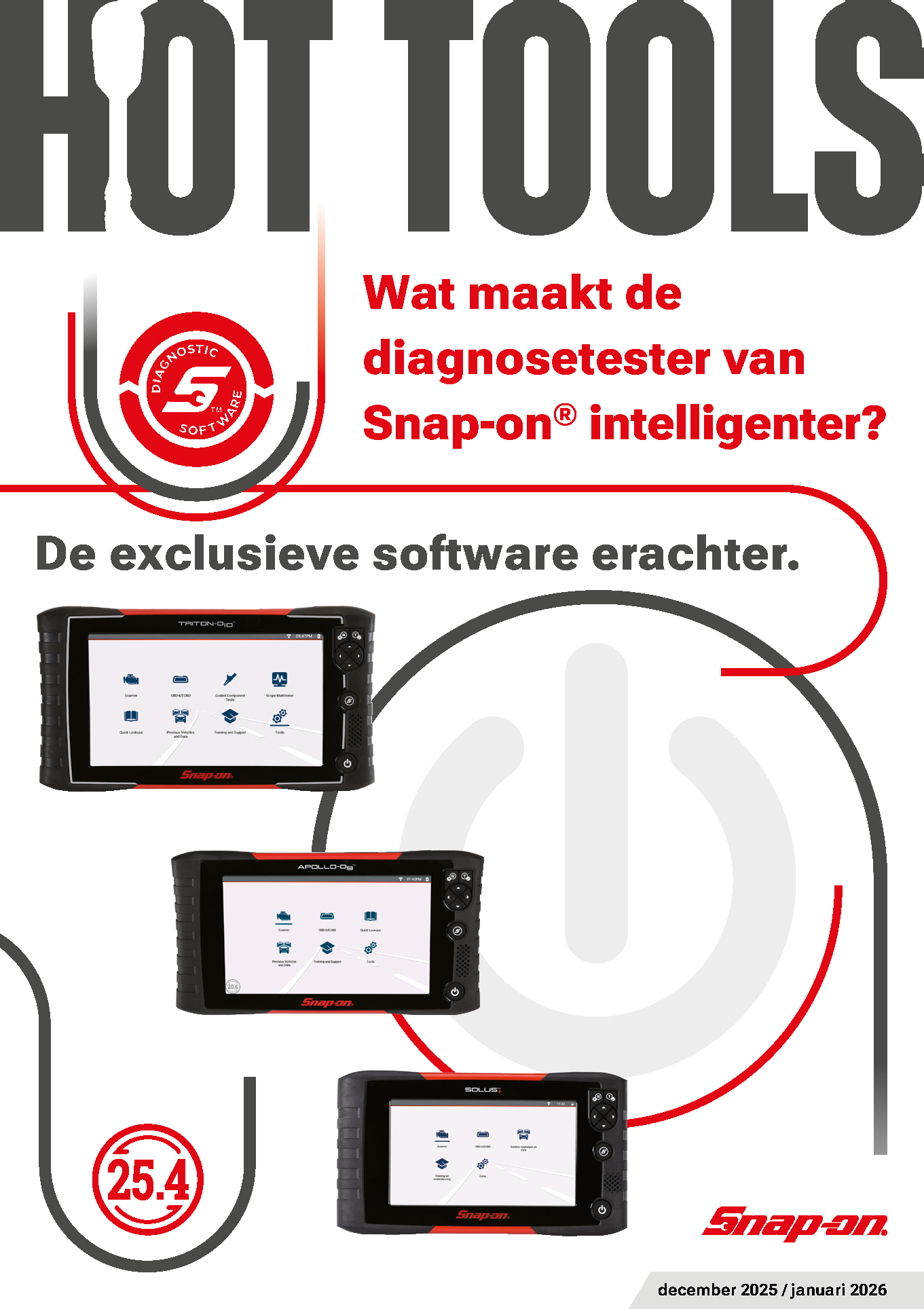 Snap-on Hot Tools brochure december '25 - januari '26 