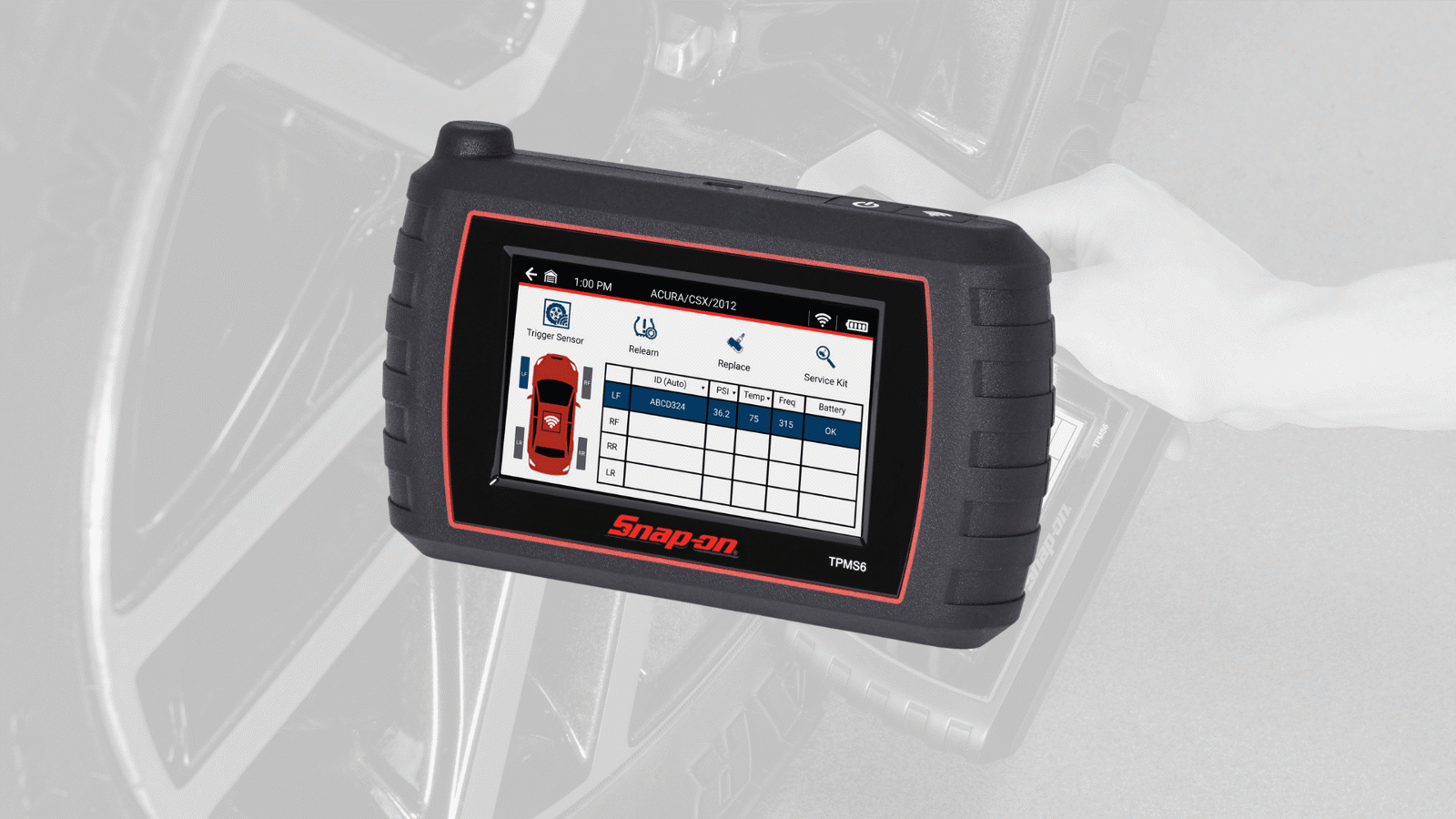 Snap-on TPMS6 bandendruksensor systeemtester