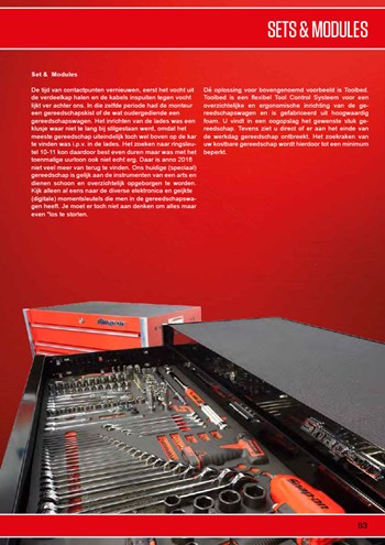 Snp-on tool storage-sets