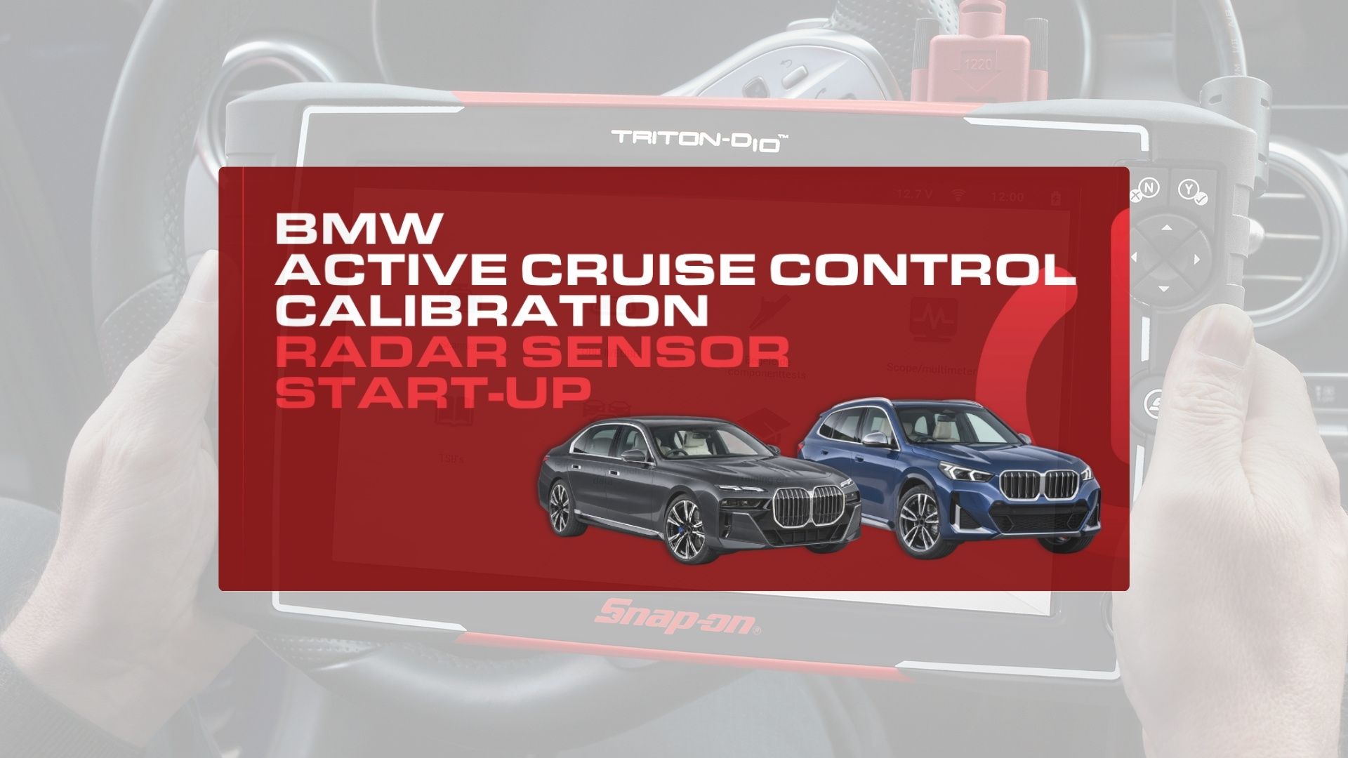 Snap-on diagnosesoftware kalibreert nu de BMW Active Cruise Control radarsensor