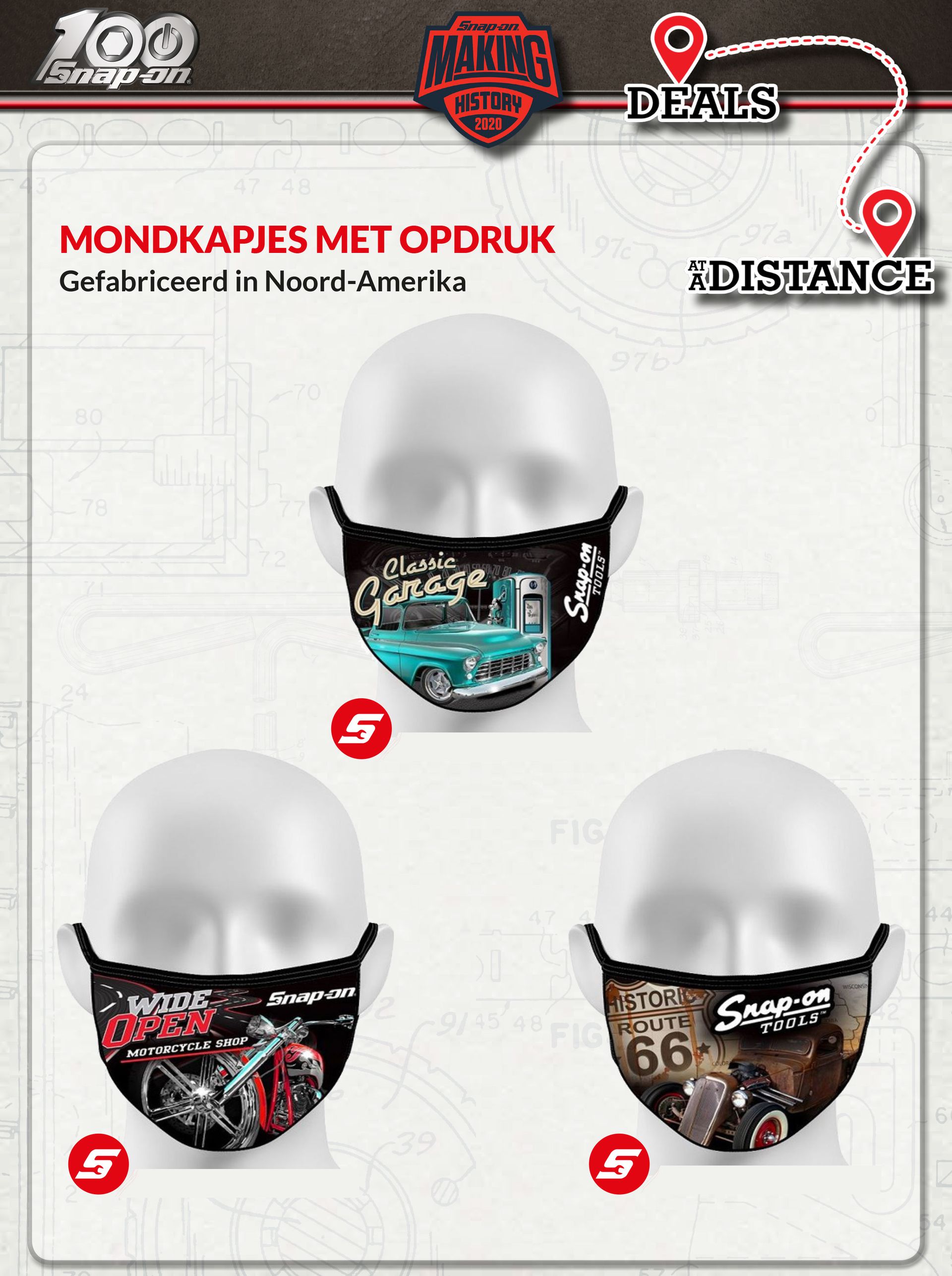 Snap-on mondkapjes met opdruk